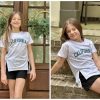 Girls 2 Piece Outfit Summer Short Sleeve Loose Fit T-Shirt and Shorts Set Casual Activewear High-Low Hem Sweatshirt