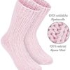 Warm Alpaca Socks for Men or Women - 4 Pairs