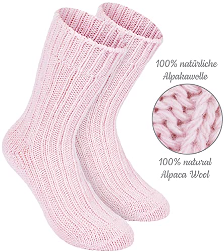 Warm Alpaca Socks for Men or Women - 4 Pairs