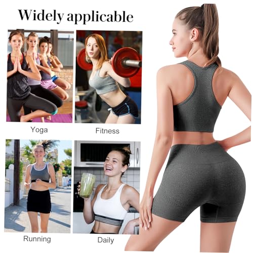 Lightweight Breathable Yoga Clothes for Women High Elasticity Form Fitting Workout Outfits with Shorts and Tank Top Versatile