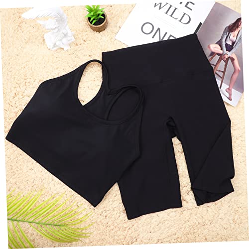 Sportswear Set Breathable Tank Top High Waist Shorts for Yoga Fitness Workouts Quick Drying Athletic Outfit