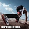 Compression Socks for Women and Men Circulation 4 Pairs 15-20 mmHg Best Support for Athletic Running Cycling