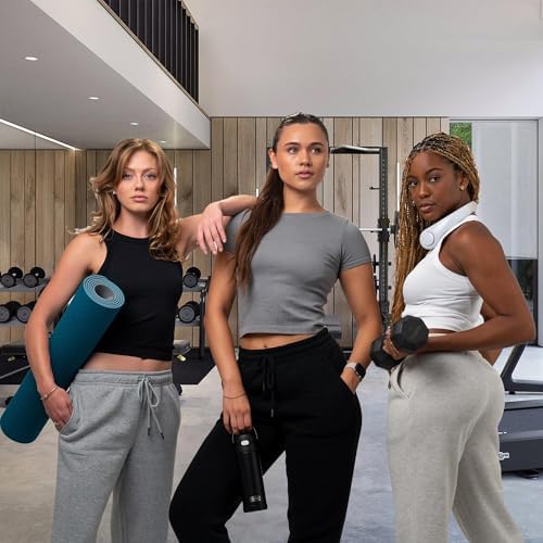 3 Pack Sweatpants Women, Wide Leg Womens Sweatpants, Workout - Yoga Pants (Available in Plus)