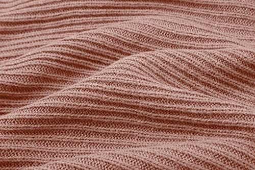 Women's Turtleneck 2 Piece Outfits Ribbed Knit Sweater Midi Pencil Skirt Set