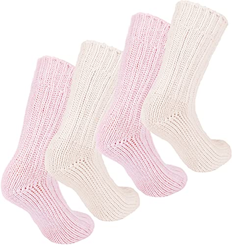 Warm Alpaca Socks for Men or Women - 4 Pairs