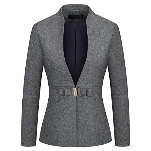 Women's Business Pant Suit Set 2 Piece Slim Fit Blazer Jacket One Button Buckle Closure Lady Work Suit for Office