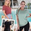 3 Pack Womens T-Shirts - Short Sleeve Spring Summer Tops Crew Neck Trendy Casual Work Soft Basic Tees for Ladies 2025