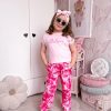 Girls Clothes 2 Piece Summer Outfits Drop Shoulder Top Pullover Sweatpants Jogger Set Sweatsuits Tracksuits 6-14Y
